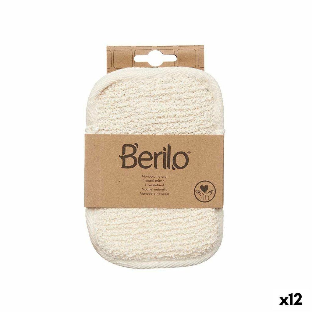 Peeling-handschuh berilo weiß beige (12 stück) - schönheit