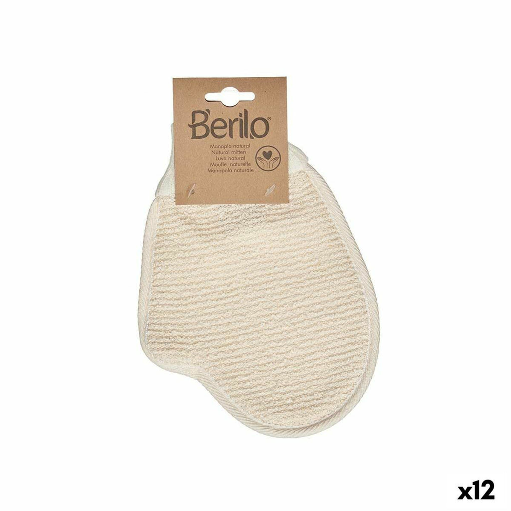 Peeling-handschuh berilo weiß beige (12 stück) - schönheit