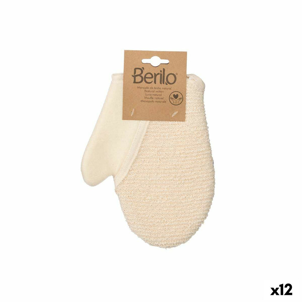 Peeling-handschuh berilo weiß beige (12 stück) - schönheit