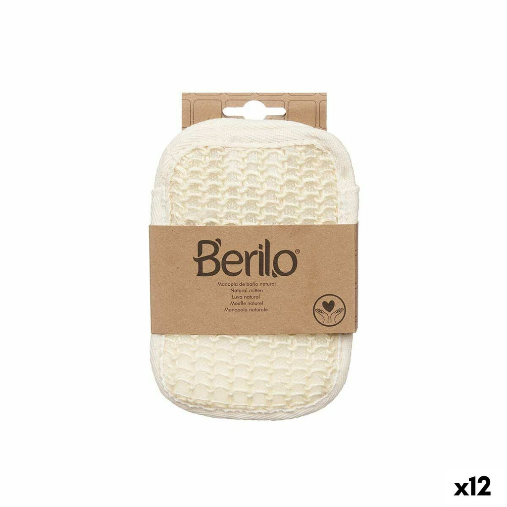 Peeling-handschuh berilo weiß beige (12 stück) - schönheit