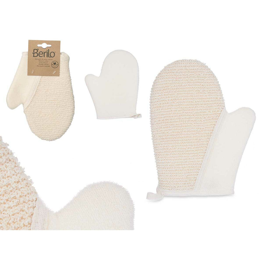 Peeling-handschuh berilo weiß beige (12 stück) - schönheit