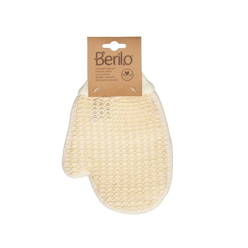 Peeling-handschuh berilo weiß beige (12 stück) - schönheit