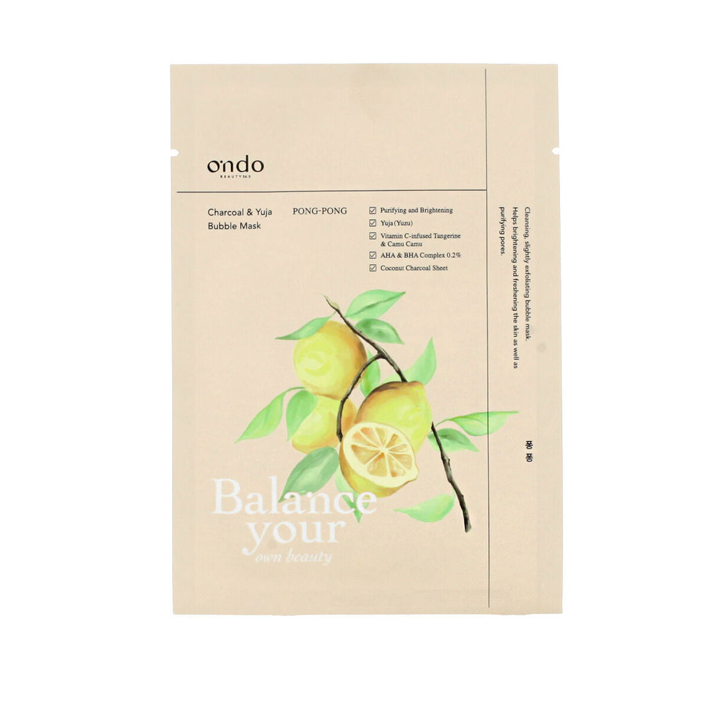 Peeling-maske ondo beauty 36.5 charcoal & yuja - schönheit