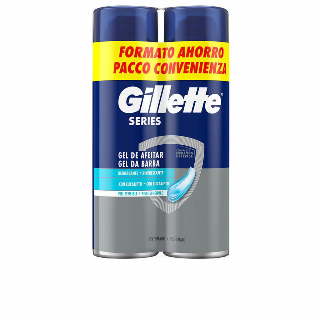 Rasiergel gillette series 200 ml 2 stück - schönheit