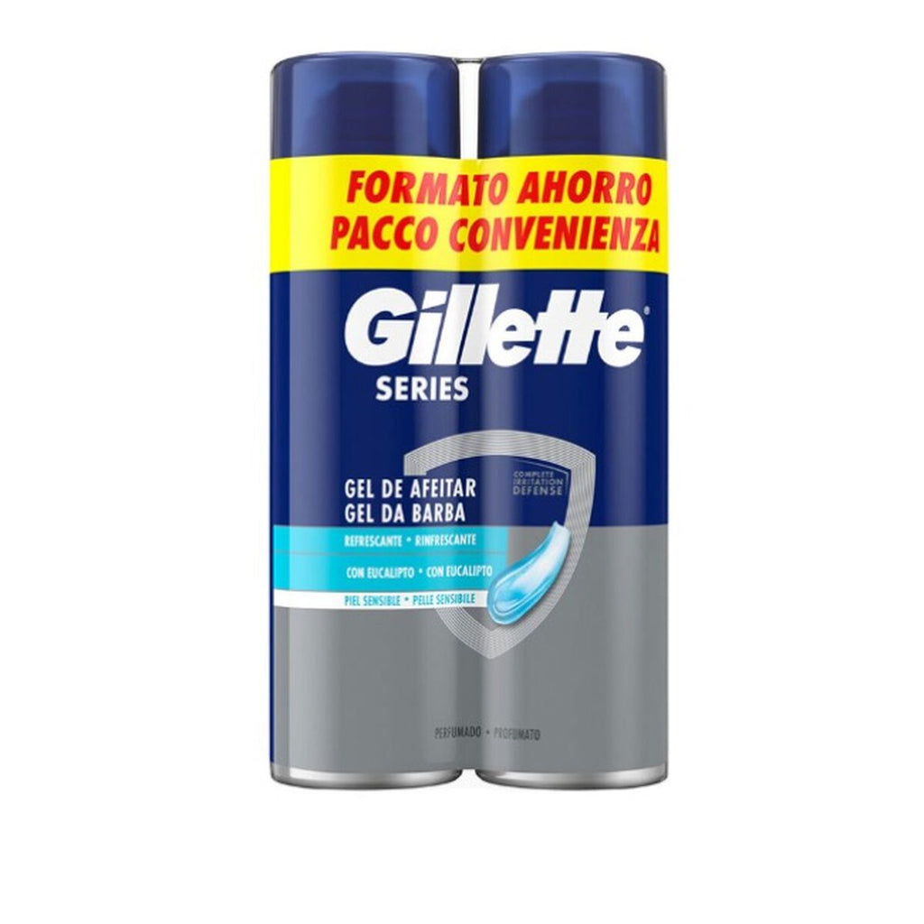 Rasiergel gillette series 200 ml 2 stück - schönheit