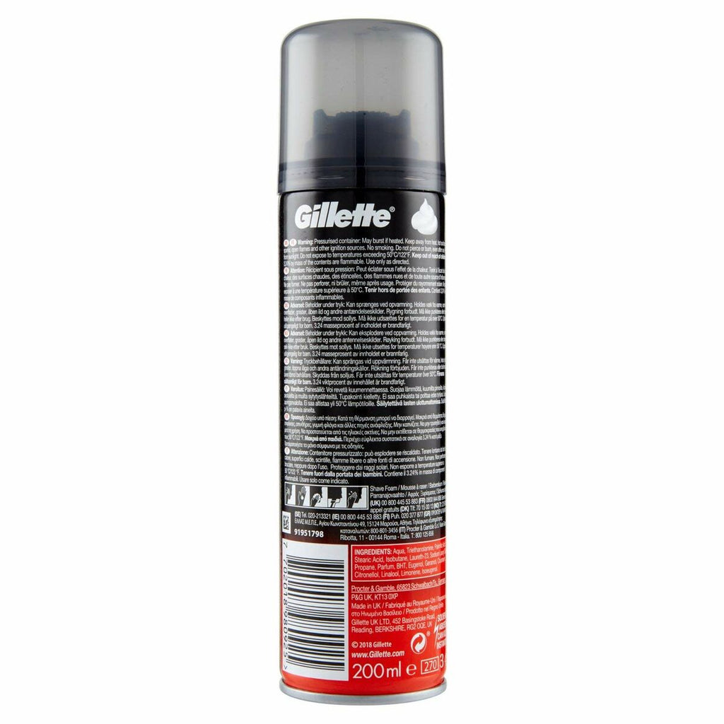 Rasierschaum gillette gsfr 200 ml - schönheit rasieren