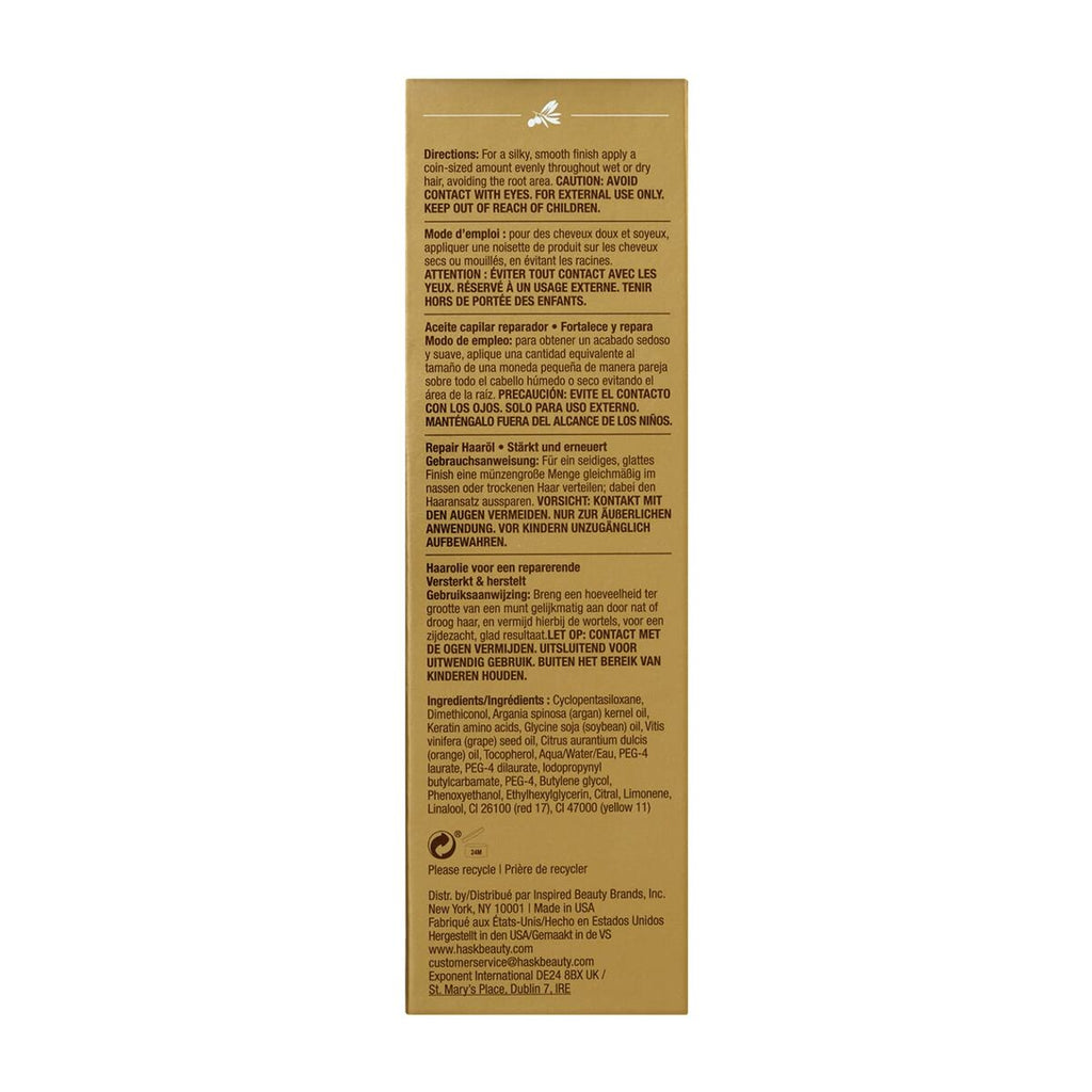 Reparaturöl hask argan oil 100 ml - schönheit haarpflege