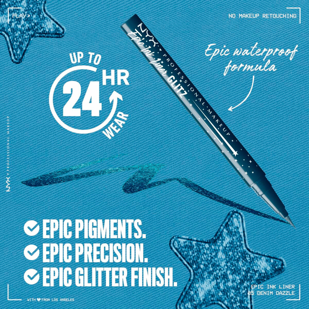 Schminkset nyx epic ink liner glitz - schönheit utensilien