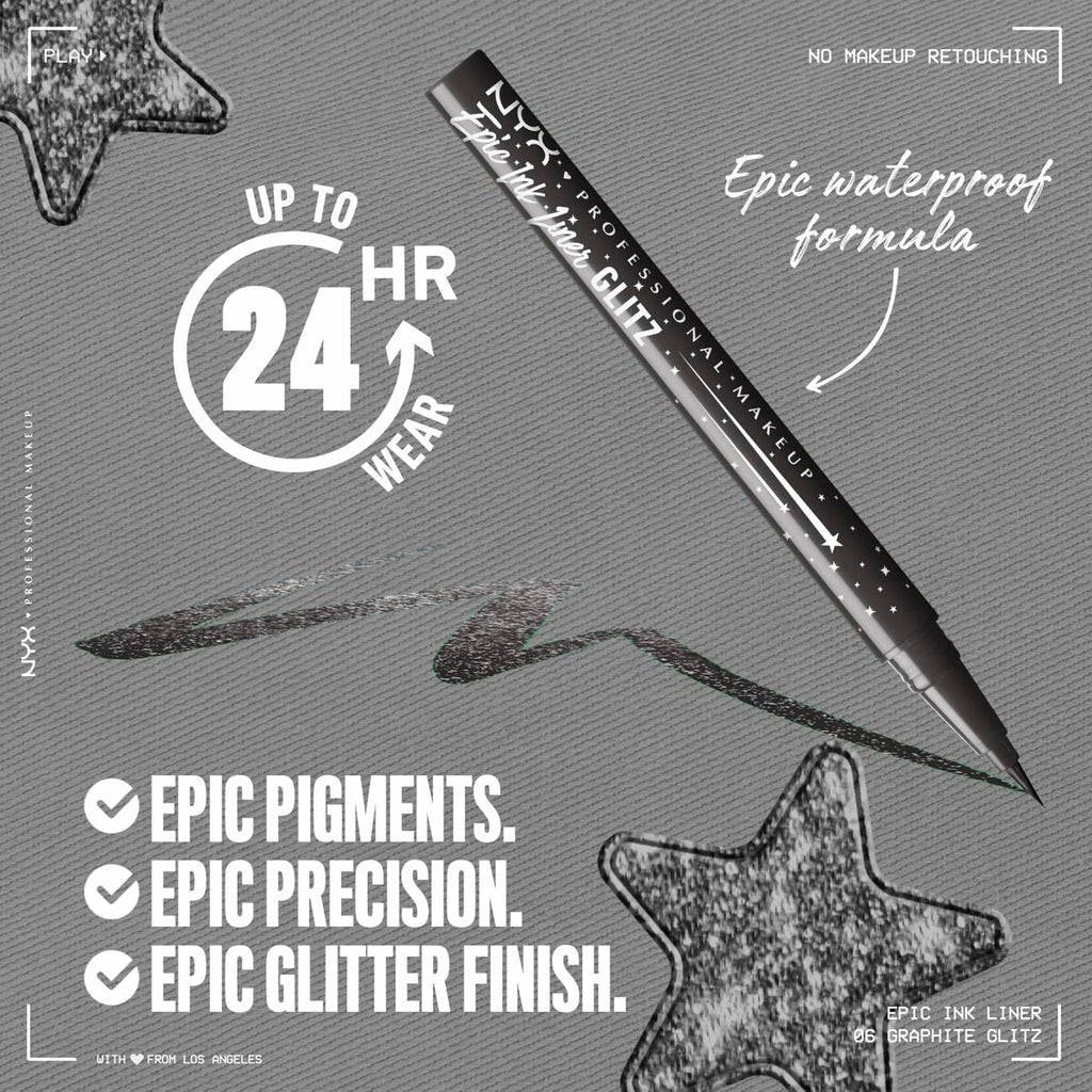 Schminkset nyx epic ink liner glitz - schönheit utensilien
