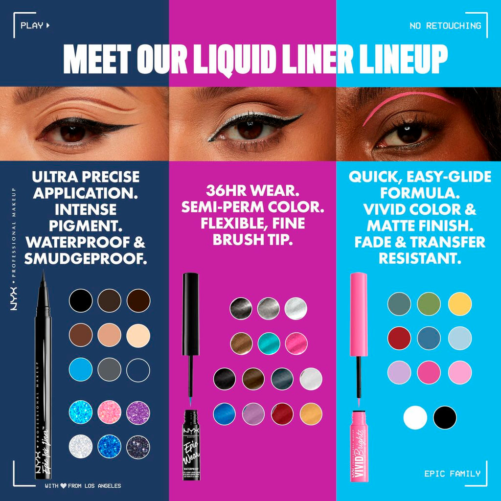 Schminkset nyx epic ink liner glitz - schönheit utensilien