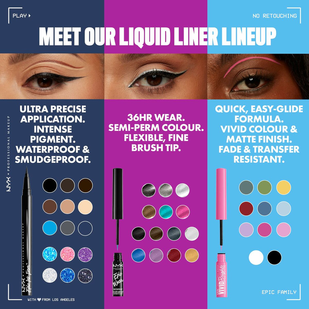 Schminkset nyx epic ink liner glitz - schönheit utensilien