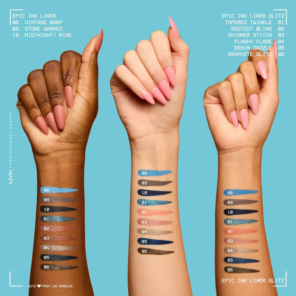 Schminkset nyx epic ink liner glitz - schönheit utensilien