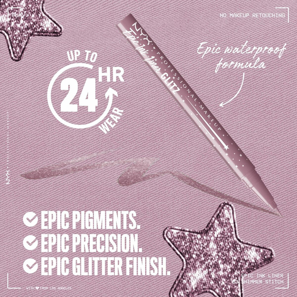 Schminkset nyx epic ink liner glitz - schönheit utensilien