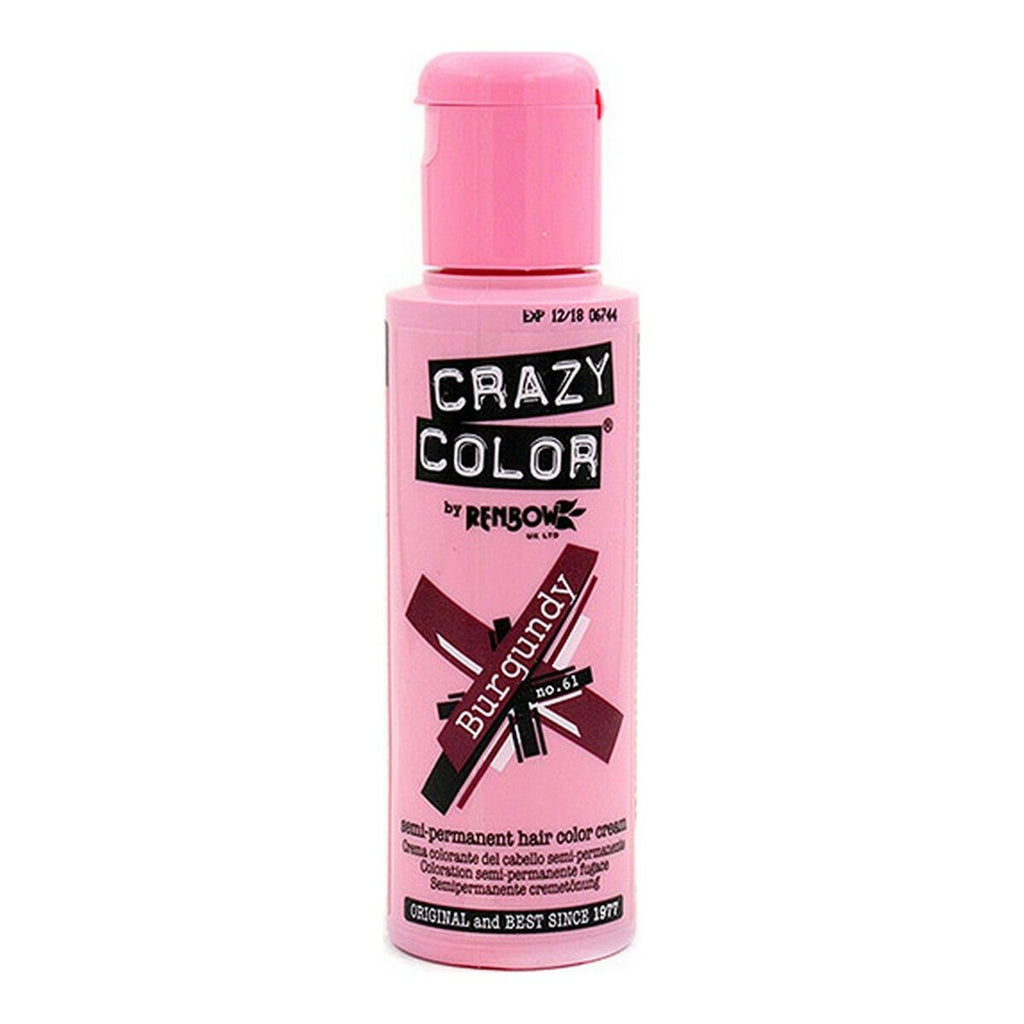 Semi-permanente tönung burgundy crazy color nº 61 (100 ml)