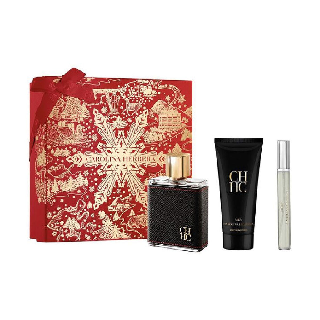 Set mit herrenparfüm carolina herrera ch men edt
