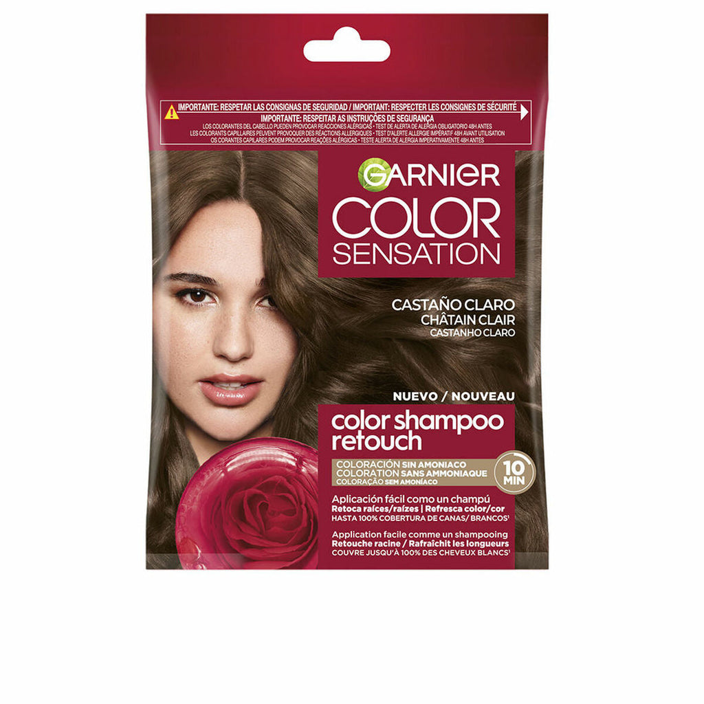 Shampoo färbung garnier color sensation kastanie hell nº