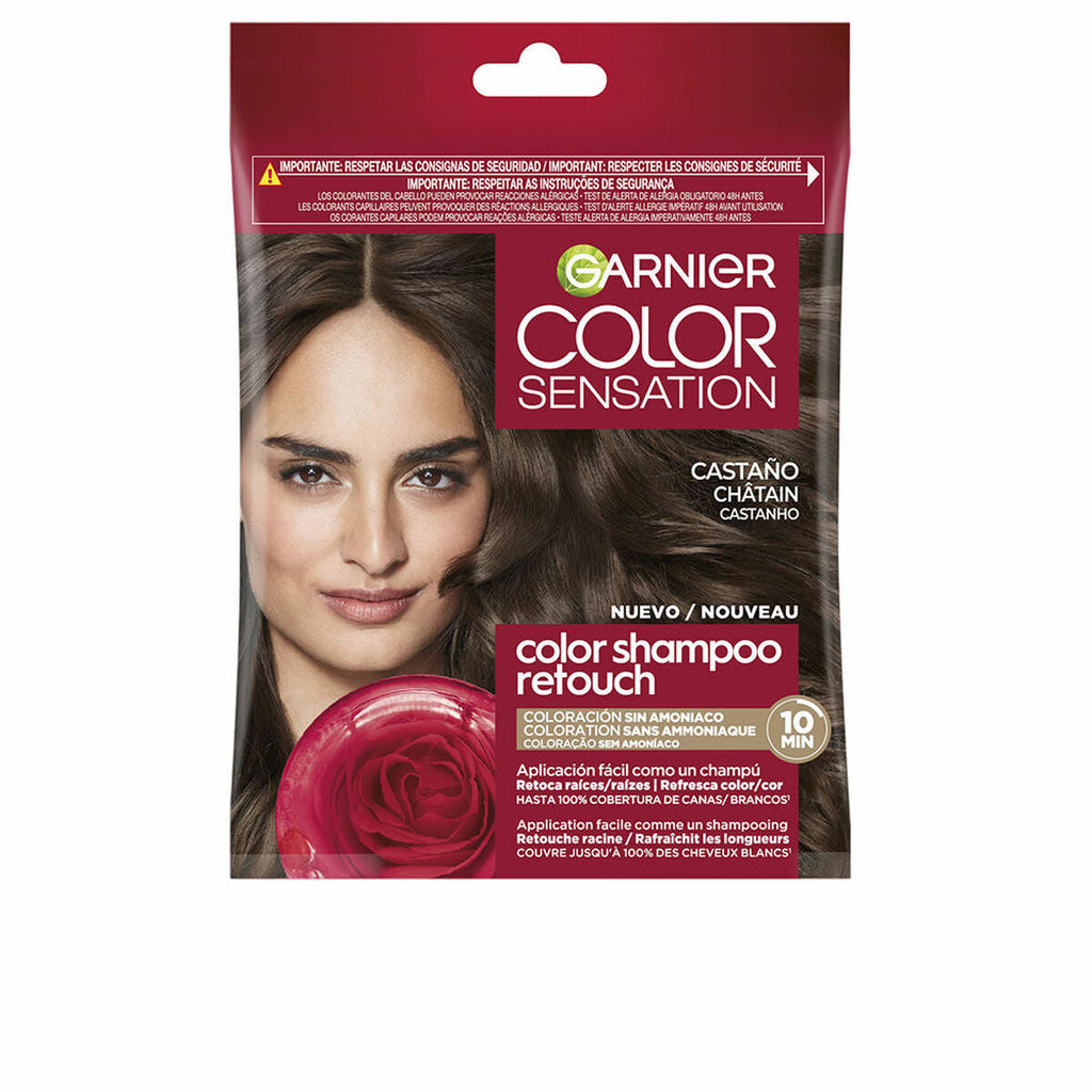 Shampoo färbung garnier color sensation kastanie nº 4.0