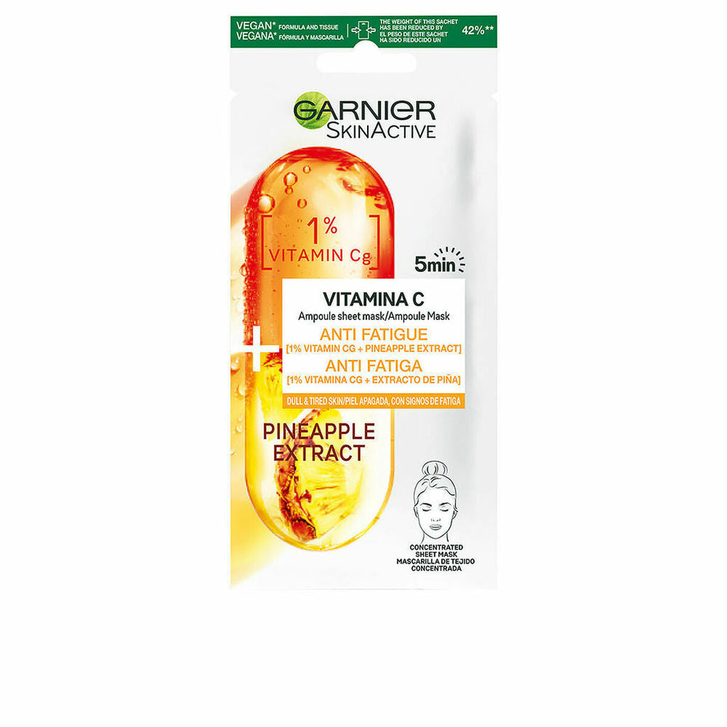 Straffende gesichtsmaske garnier skinactive vitamin c