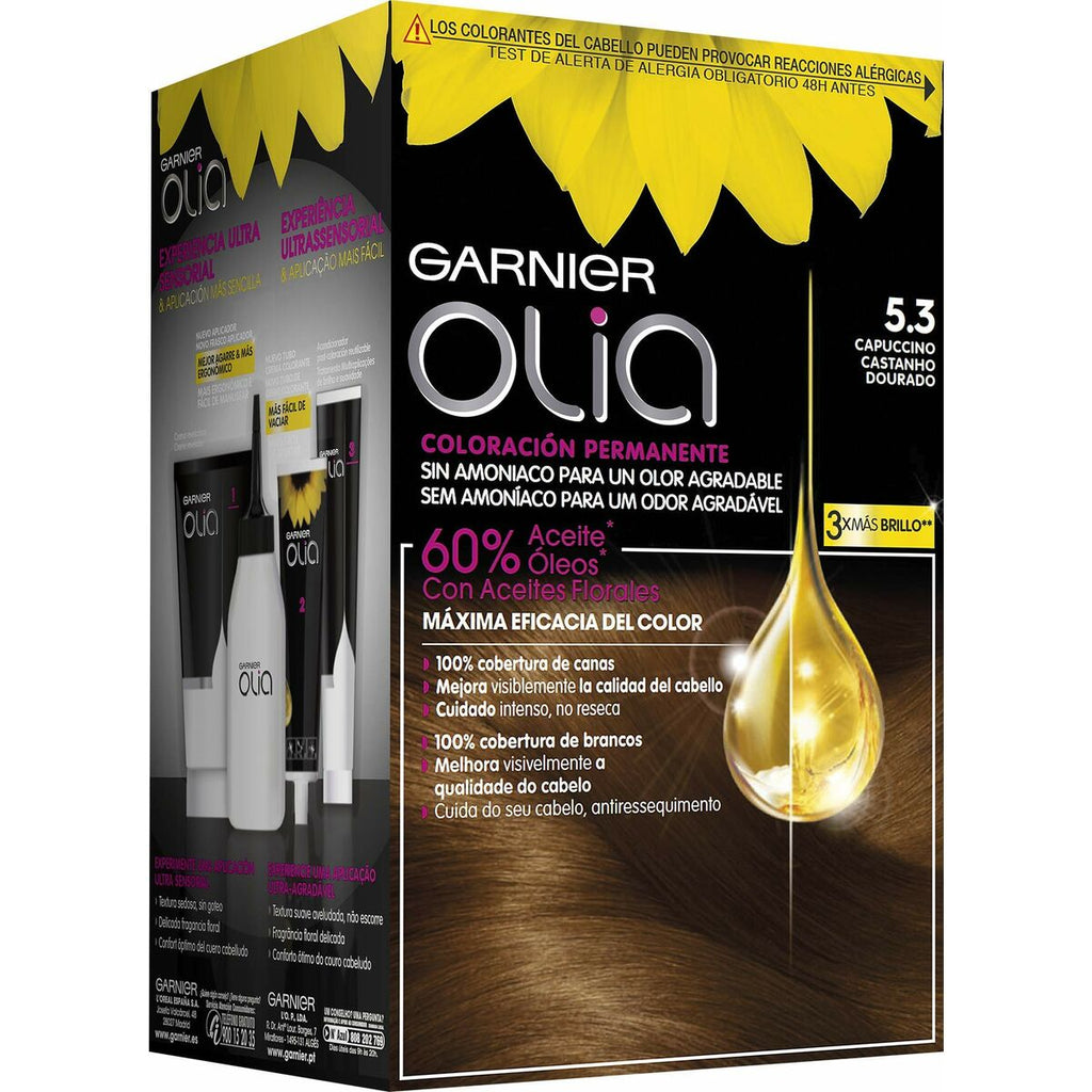Unisex friseur set olia garnier (4 pcs) 5,3 - capuccino